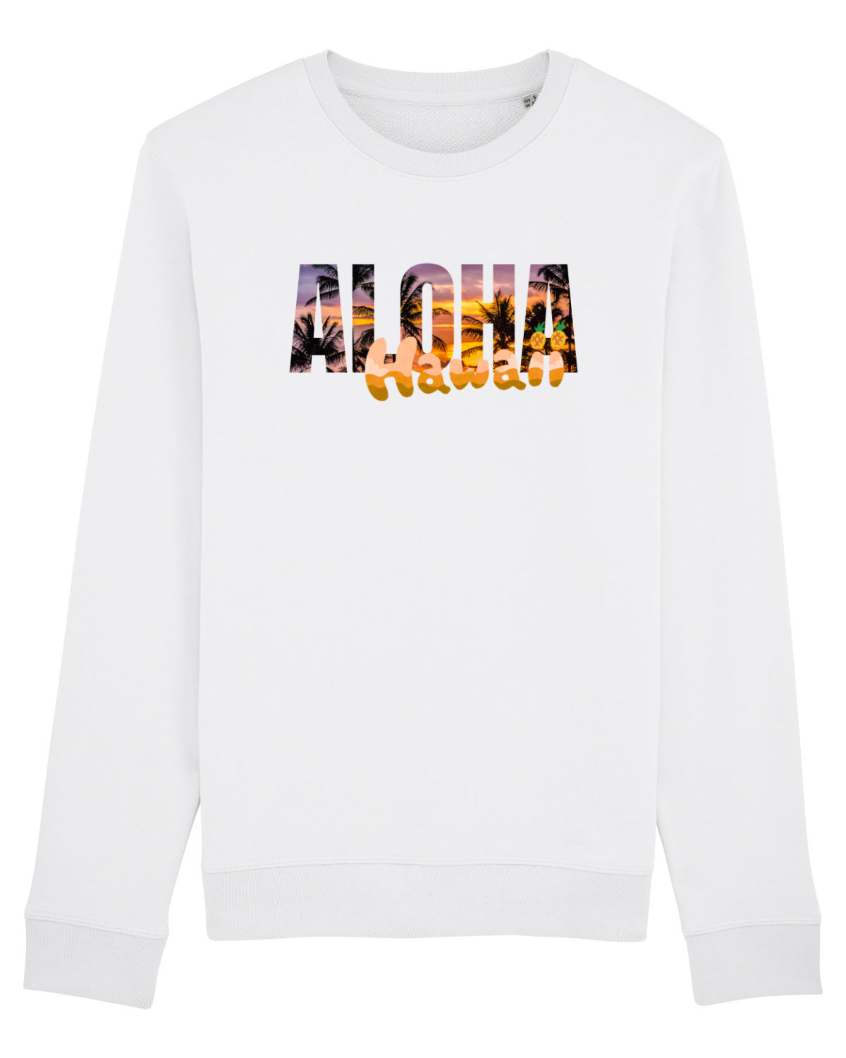 Bluză mânecă lungă Unisex Rise White