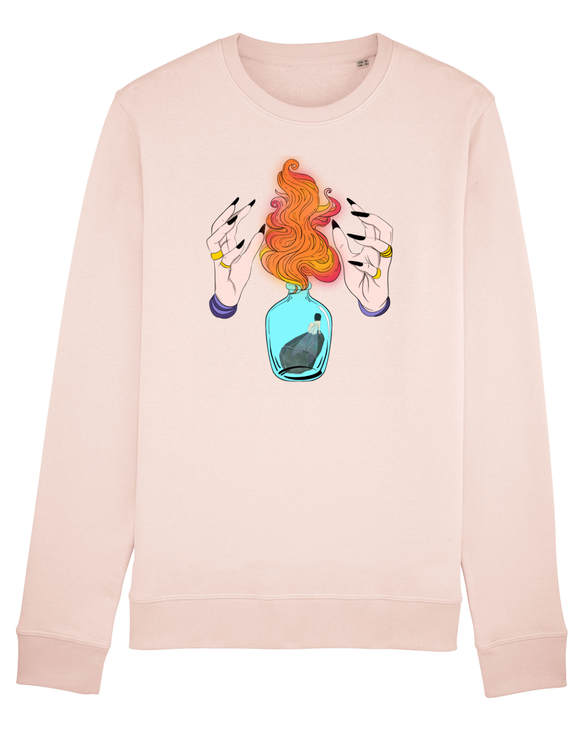 Bluză mânecă lungă Unisex Rise Candy Pink