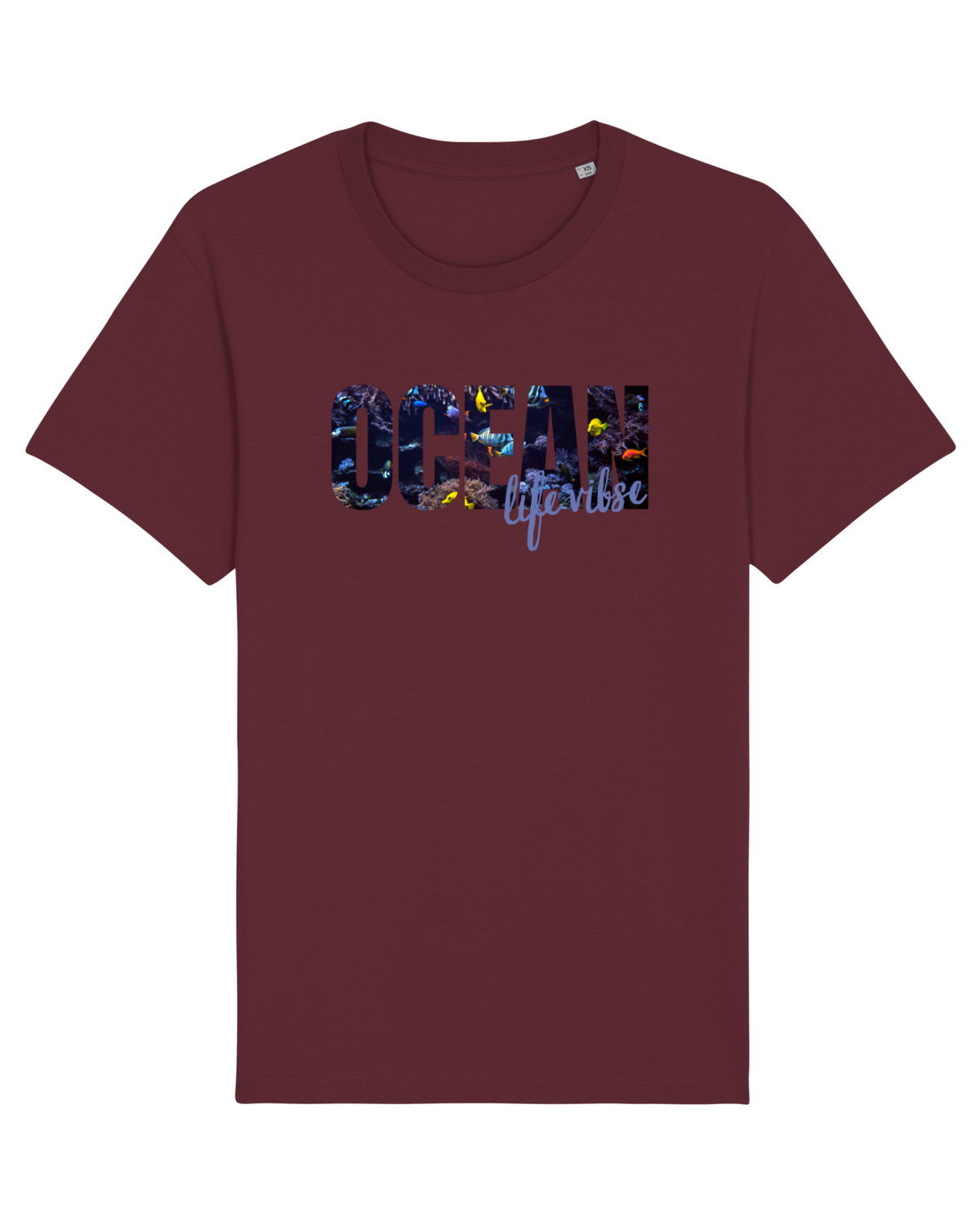 Tricou mânecă scurtă Unisex Rocker Burgundy