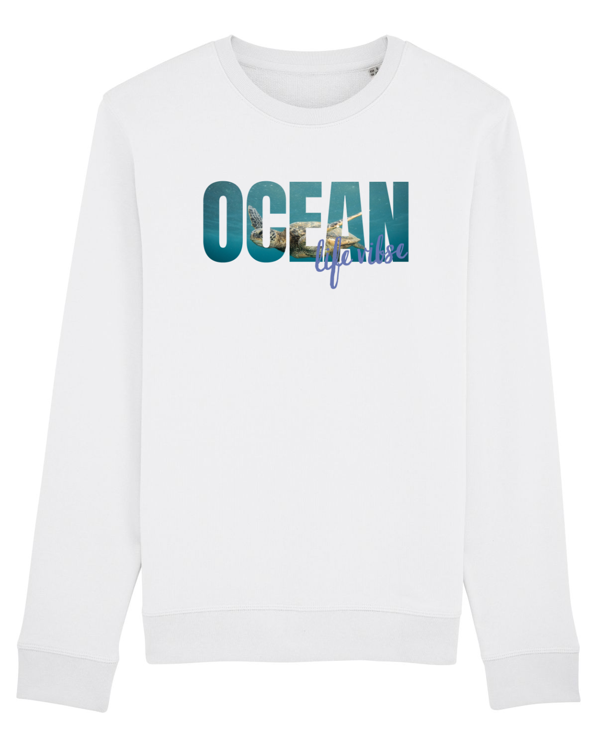 Bluză mânecă lungă Unisex Rise White
