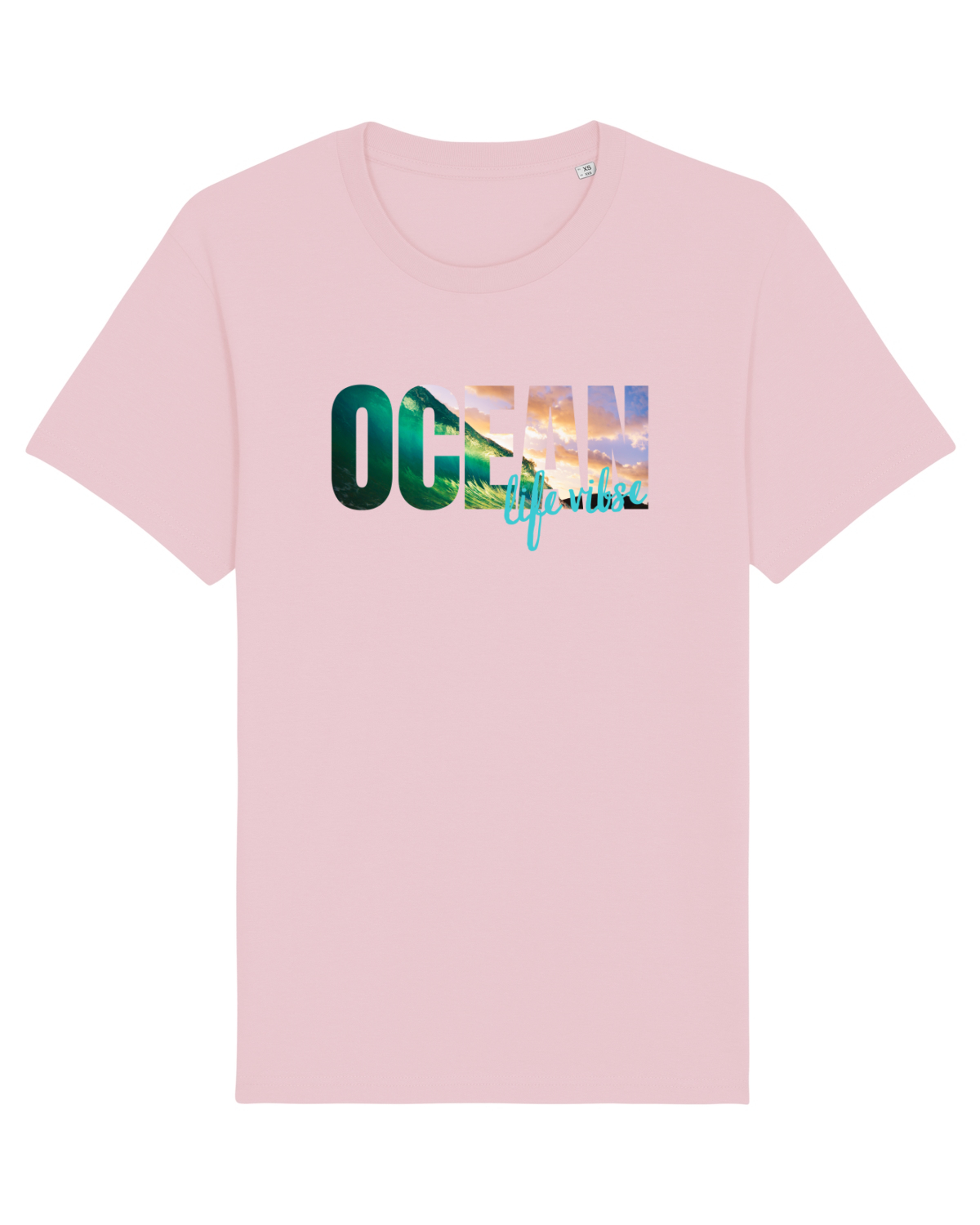 Tricou mânecă scurtă Unisex Rocker Cotton Pink