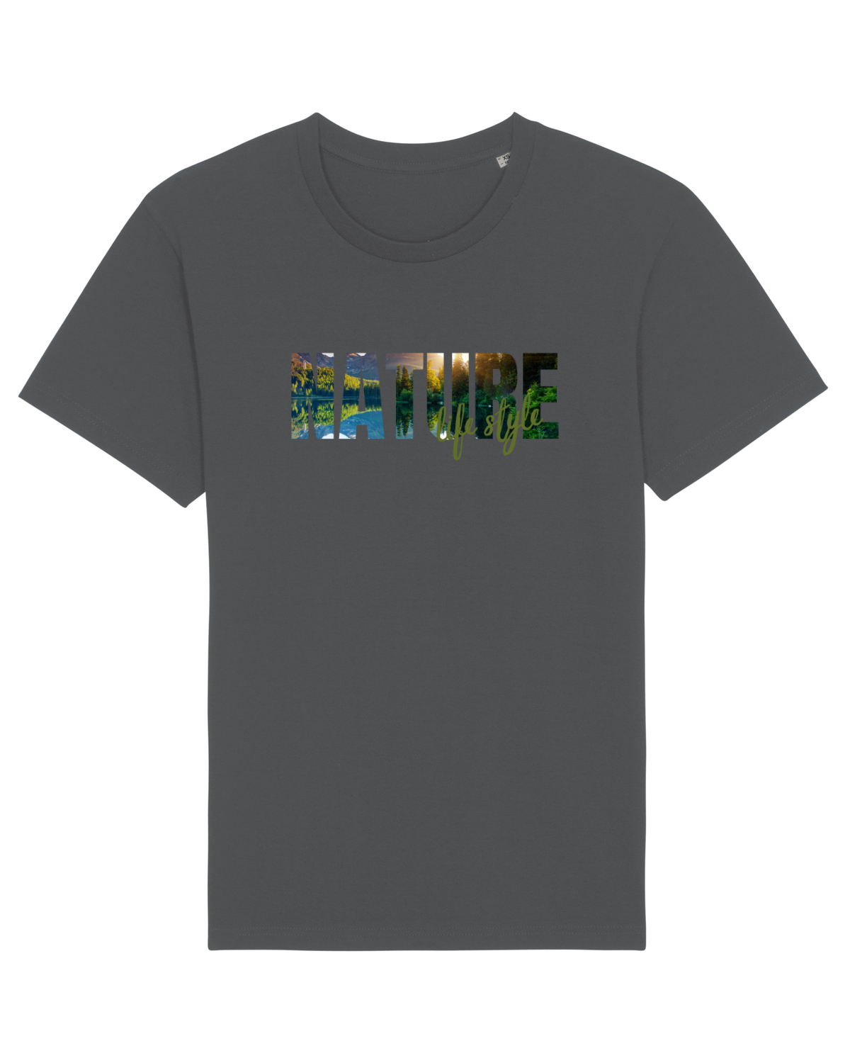 Tricou mânecă scurtă Unisex Rocker Anthracite