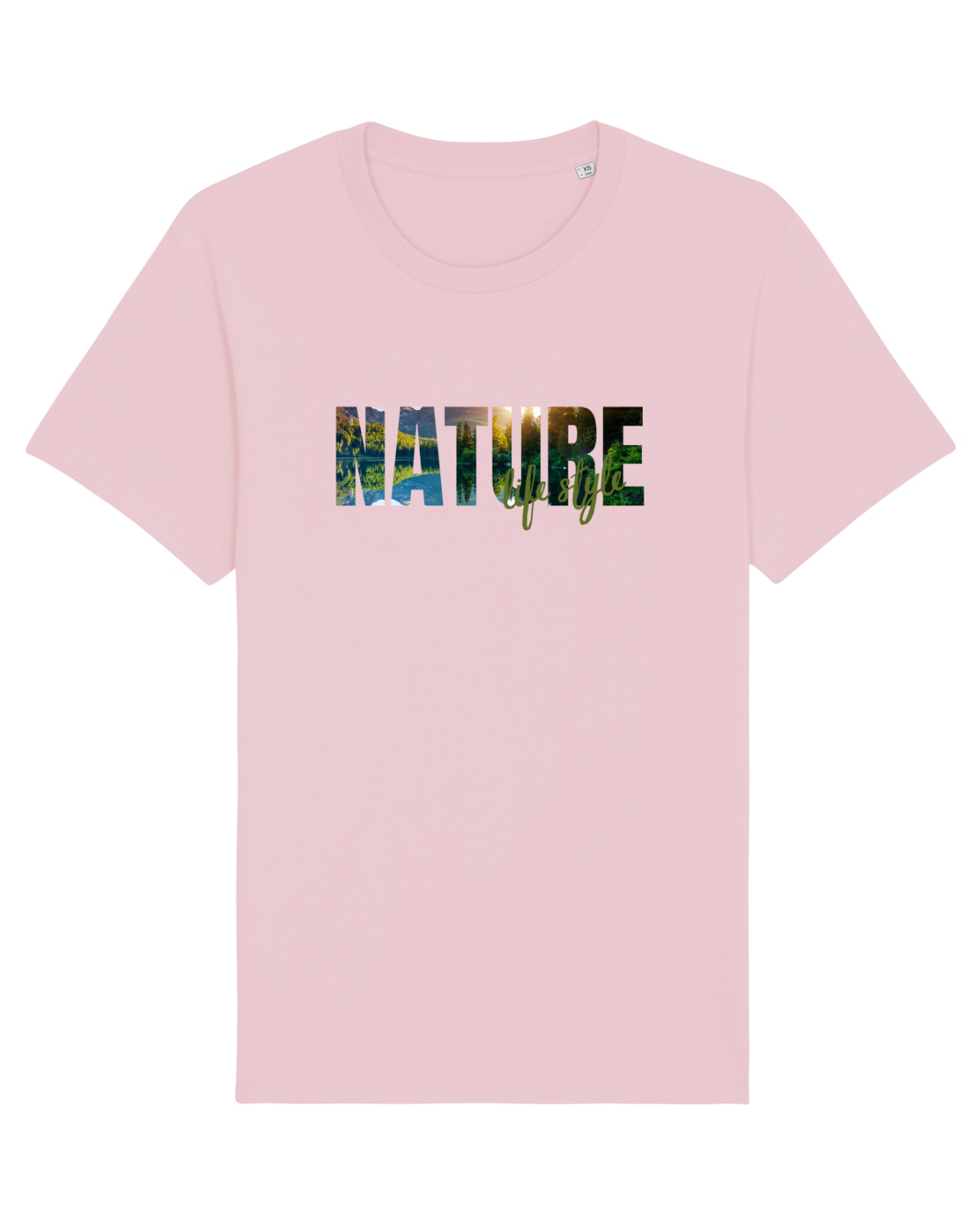 Tricou mânecă scurtă Unisex Rocker Cotton Pink