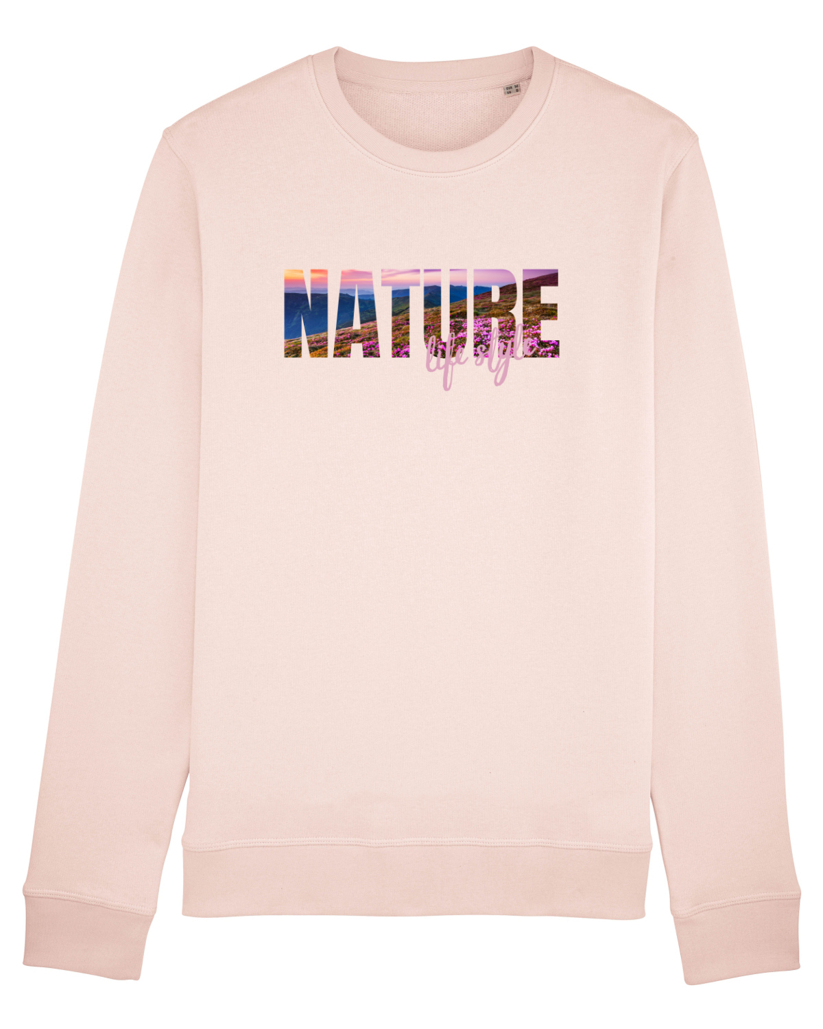 Bluză mânecă lungă Unisex Rise Candy Pink