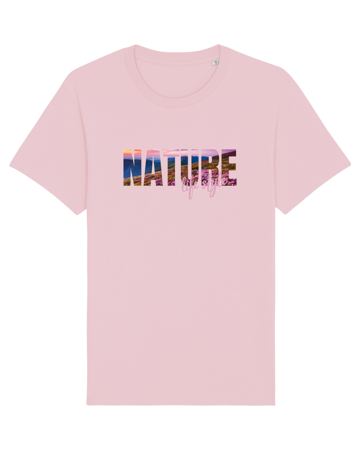 Tricou mânecă scurtă Unisex Rocker Cotton Pink