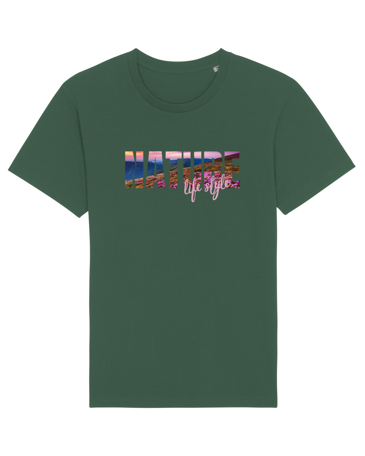Tricou mânecă scurtă Unisex Rocker Bottle Green