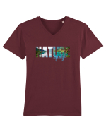 Nature  Tricou mânecă scurtă guler V Bărbat Presenter