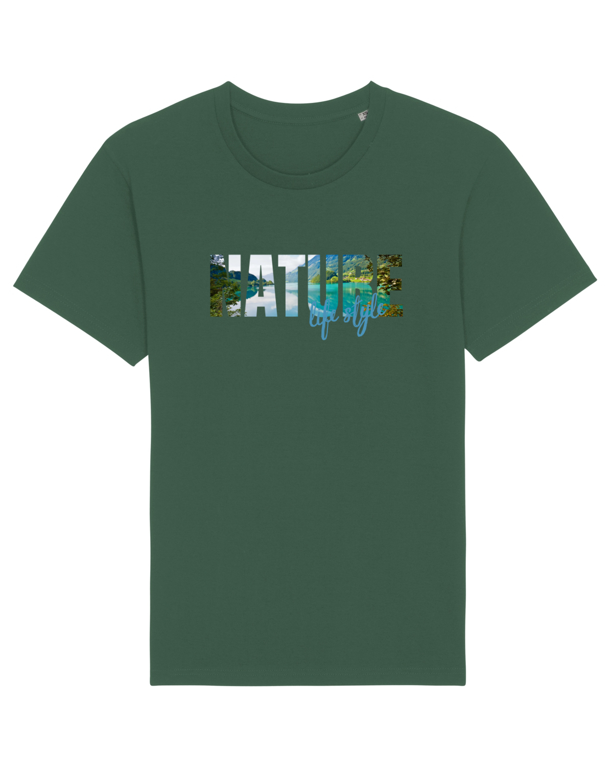 Tricou mânecă scurtă Unisex Rocker Bottle Green