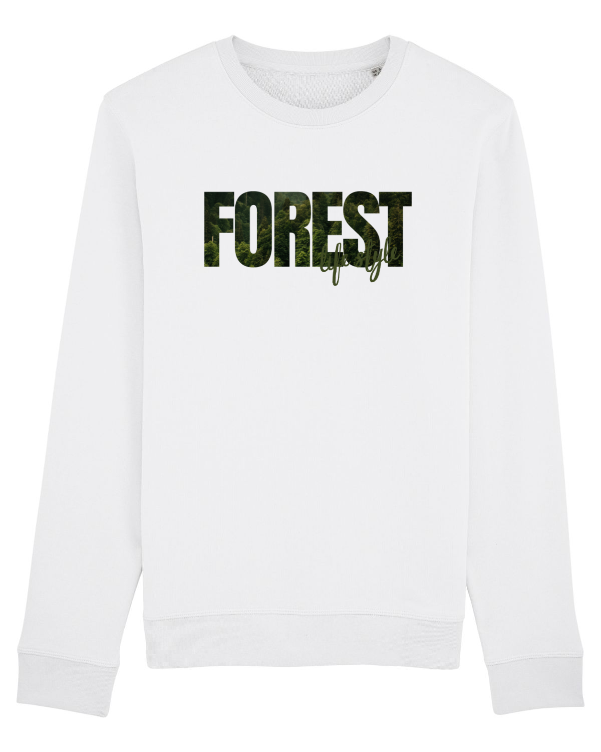 Bluză mânecă lungă Unisex Rise White