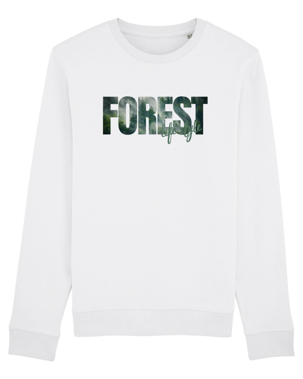 Bluză mânecă lungă Unisex Rise White