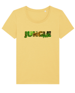 Jungle  Tricou mânecă scurtă guler larg fitted Damă Expresser