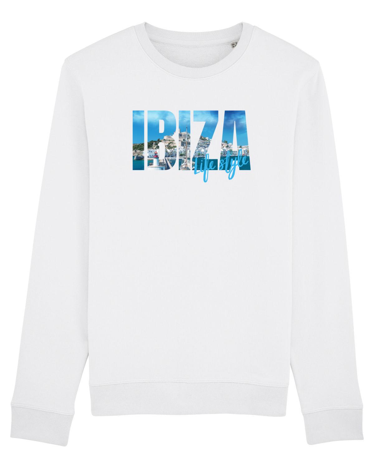 Bluză mânecă lungă Unisex Rise White