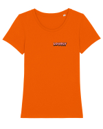 Lovely Tricou mânecă scurtă guler larg fitted Damă Expresser
