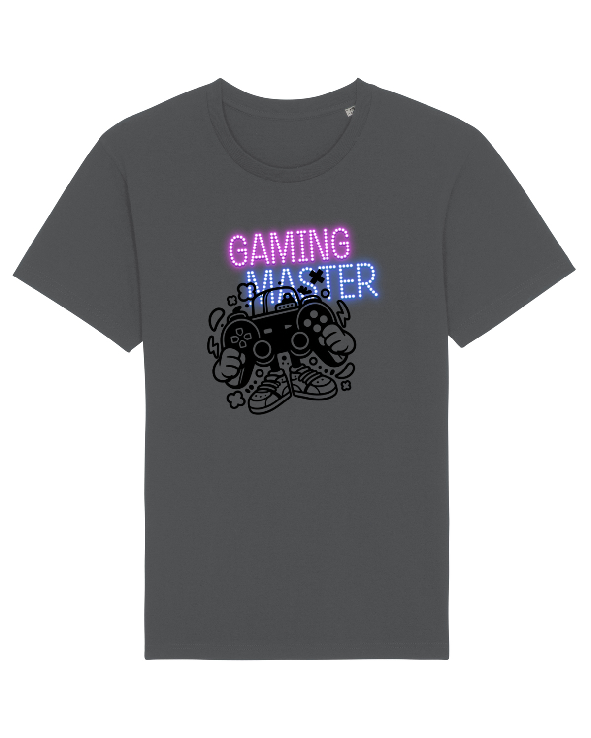 Tricou mânecă scurtă Unisex Rocker Anthracite