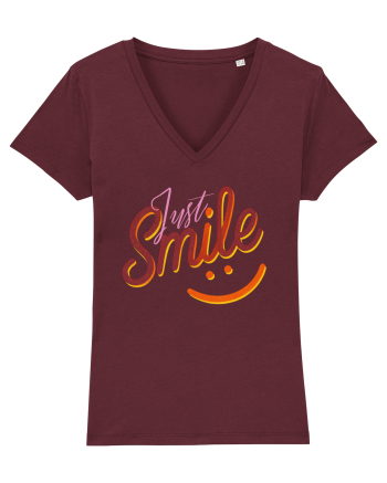 Smile  Burgundy