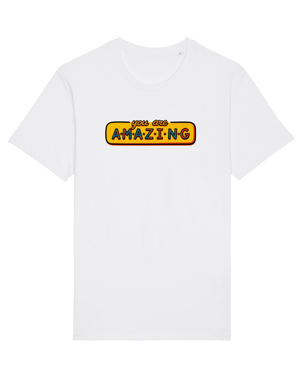 Tricou mânecă scurtă Unisex Rocker White