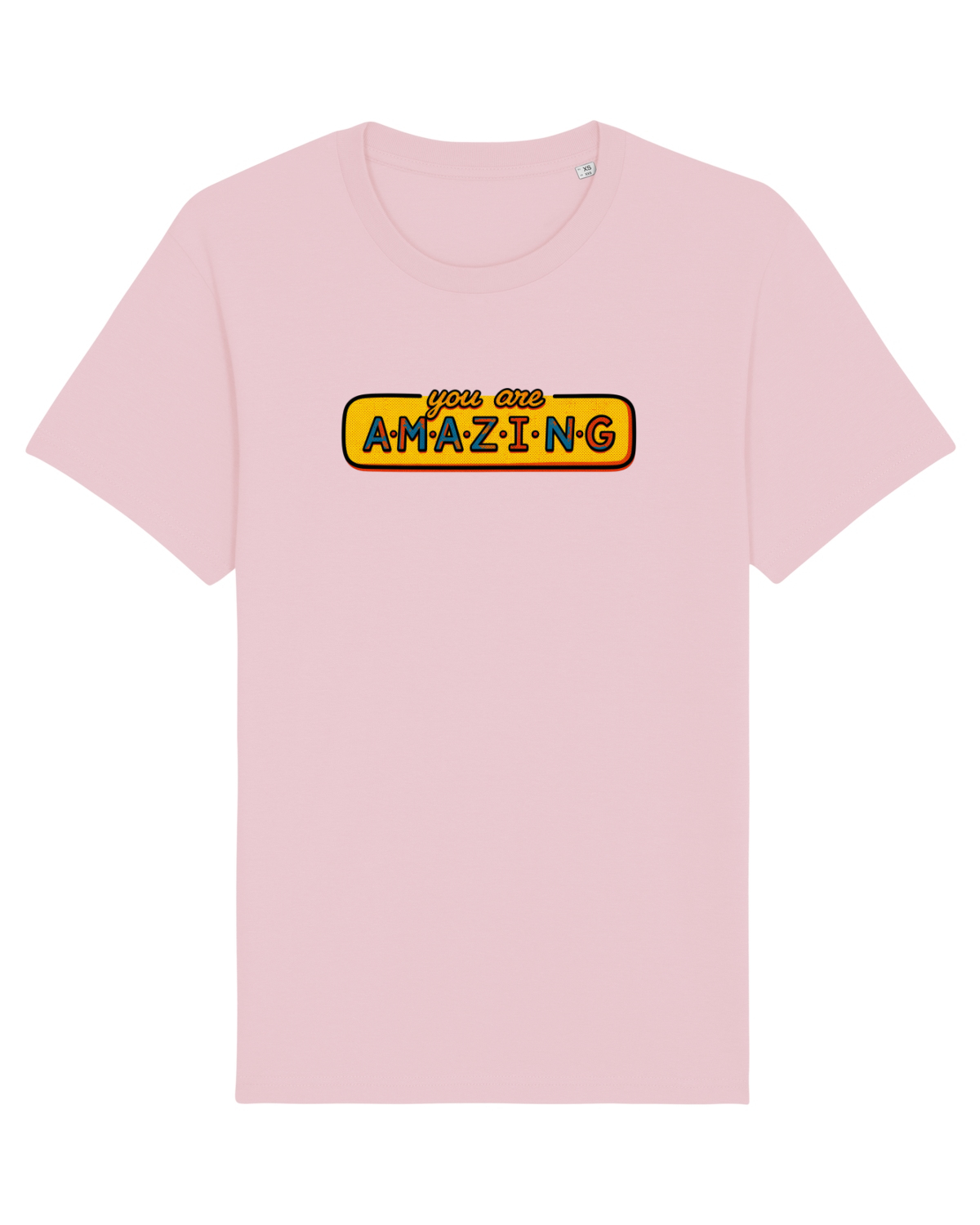Tricou mânecă scurtă Unisex Rocker Cotton Pink
