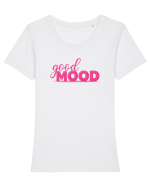 Good mood Tricou mânecă scurtă guler larg fitted Damă Expresser