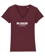 Am energie... Tricou mânecă scurtă guler V Damă Evoker