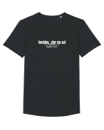 Vorbim...dar nu azi  Tricou mânecă scurtă guler larg Bărbat Skater