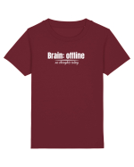Brain: offline  Tricou mânecă scurtă  Copii Mini Creator
