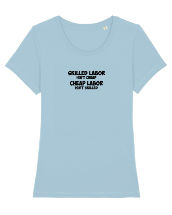Skilled Labor black Sky Blue