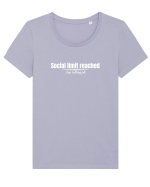 Social limit reached Tricou mânecă scurtă guler larg fitted Damă Expresser