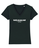 Vorbit azi prea mult Tricou mânecă scurtă guler V Damă Evoker