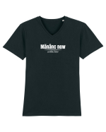 Mănânc now  Tricou mânecă scurtă guler V Bărbat Presenter