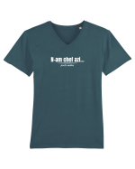 N-am chef azi Tricou mânecă scurtă guler V Bărbat Presenter
