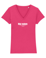 Mai vedeam  Tricou mânecă scurtă guler V Damă Evoker