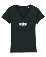 Offline  Tricou mânecă scurtă guler V Damă Evoker