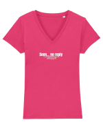 Seen...no reply Tricou mânecă scurtă guler V Damă Evoker