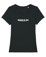 Depinde de chef Tricou mânecă scurtă guler larg fitted Damă Expresser