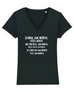Am nervi  Tricou mânecă scurtă guler V Damă Evoker