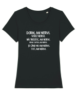 Am nervi  Tricou mânecă scurtă guler larg fitted Damă Expresser