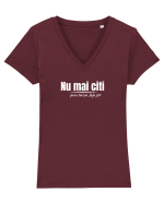 Nu mai citi  Tricou mânecă scurtă guler V Damă Evoker