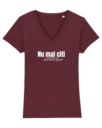 Nu mai citi  Burgundy