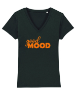 Good mood  Tricou mânecă scurtă guler V Damă Evoker