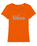 Good mood Tricou mânecă scurtă guler larg fitted Damă Expresser