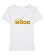 Good mood Tricou mânecă scurtă guler larg fitted Damă Expresser