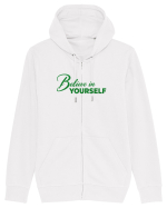 Belive in yourself  Hanorac cu fermoar Unisex Connector