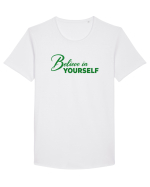 Belive in yourself  Tricou mânecă scurtă guler larg Bărbat Skater