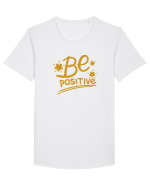 Be positive  Tricou mânecă scurtă guler larg Bărbat Skater