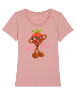 Berry fine Tricou mânecă scurtă guler larg fitted Damă Expresser