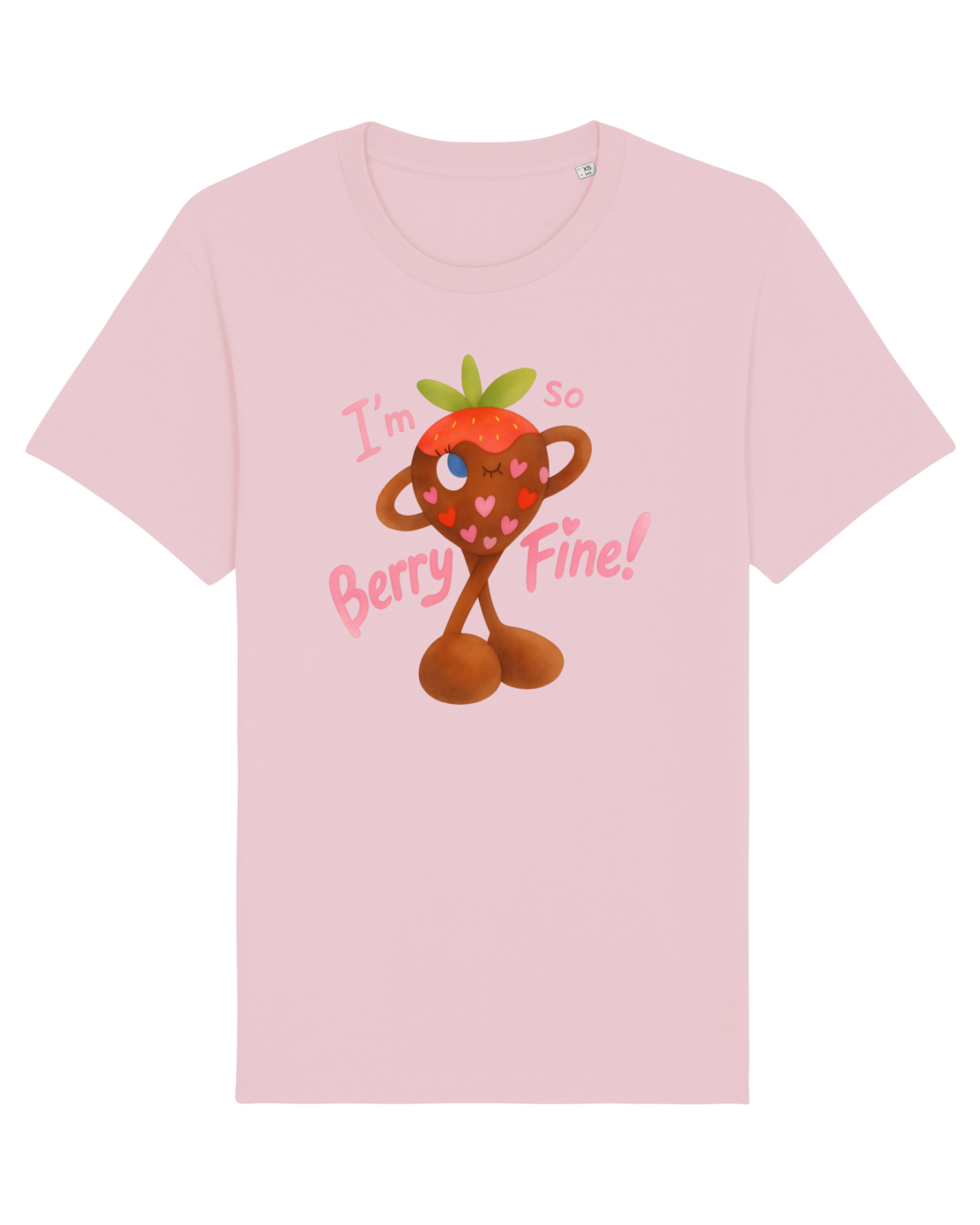 Tricou mânecă scurtă Unisex Rocker Cotton Pink