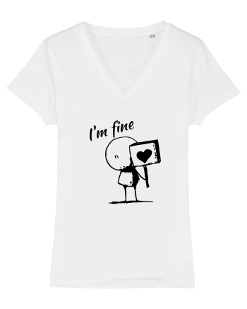 I'm fine  White