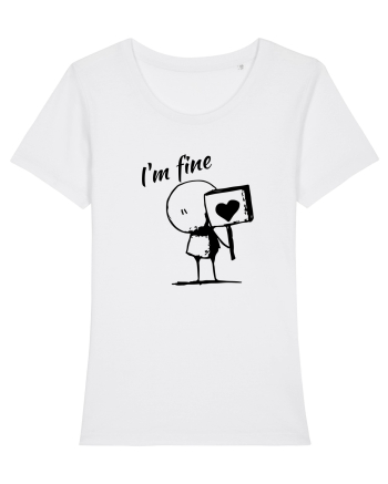 I'm fine  White