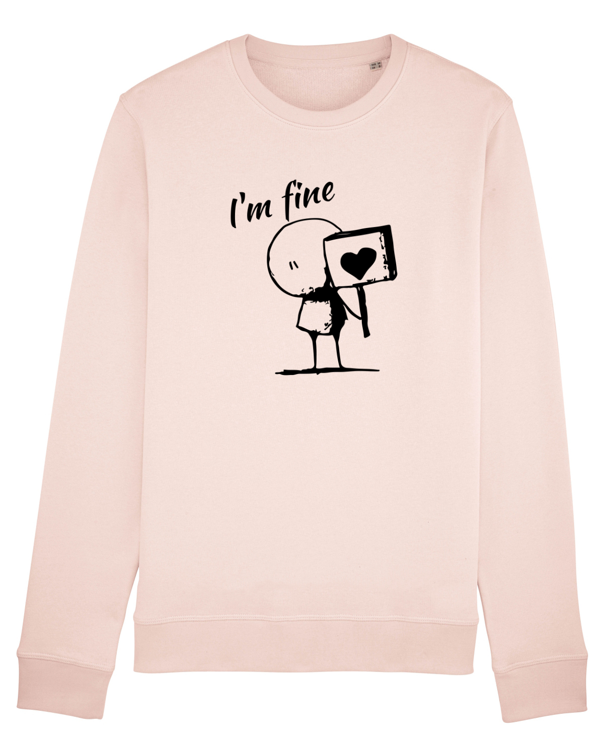 Bluză mânecă lungă Unisex Rise Candy Pink