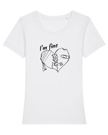 I'm fine  White